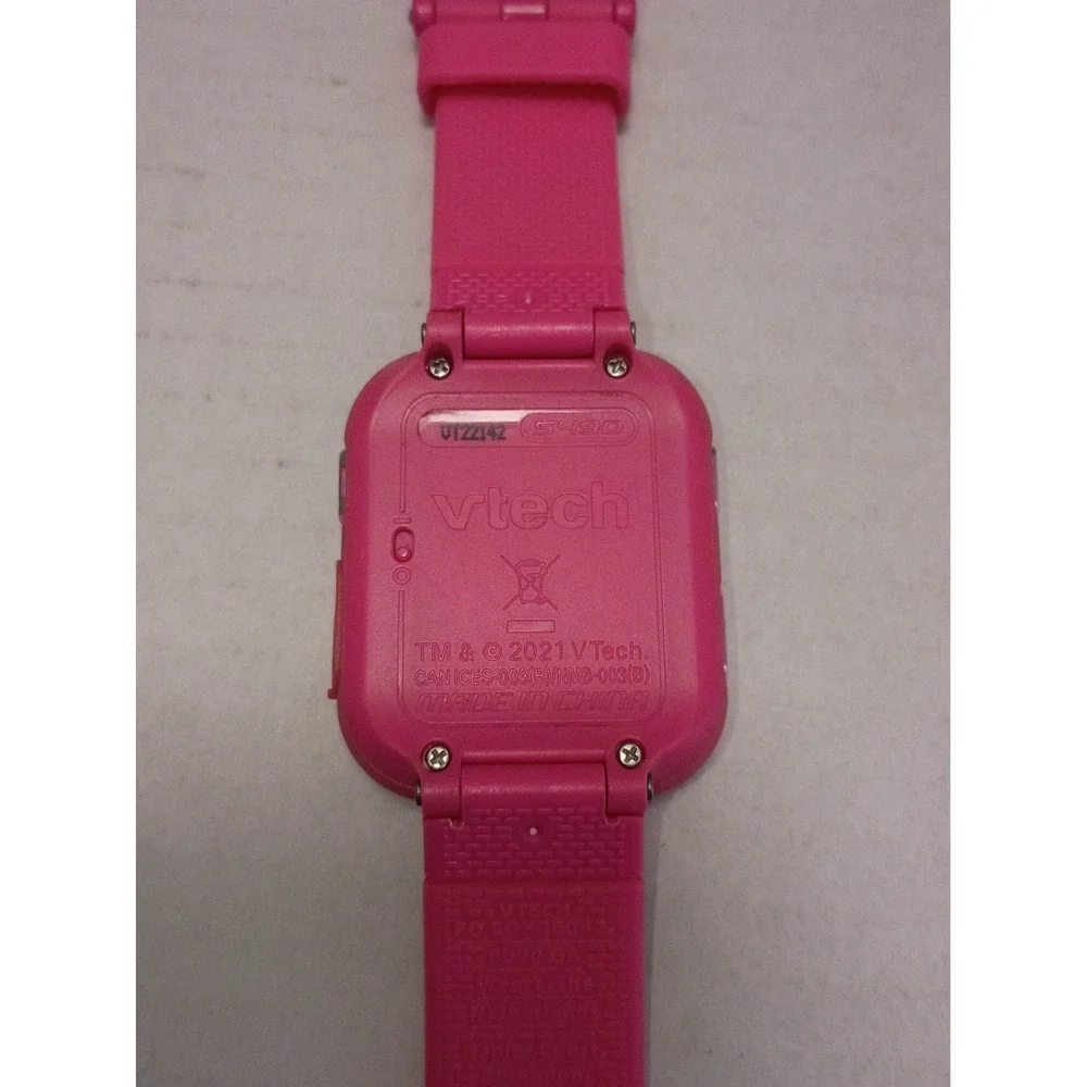 VTech 5490 Watch with Charging Cable Pink Tested See Pictures
